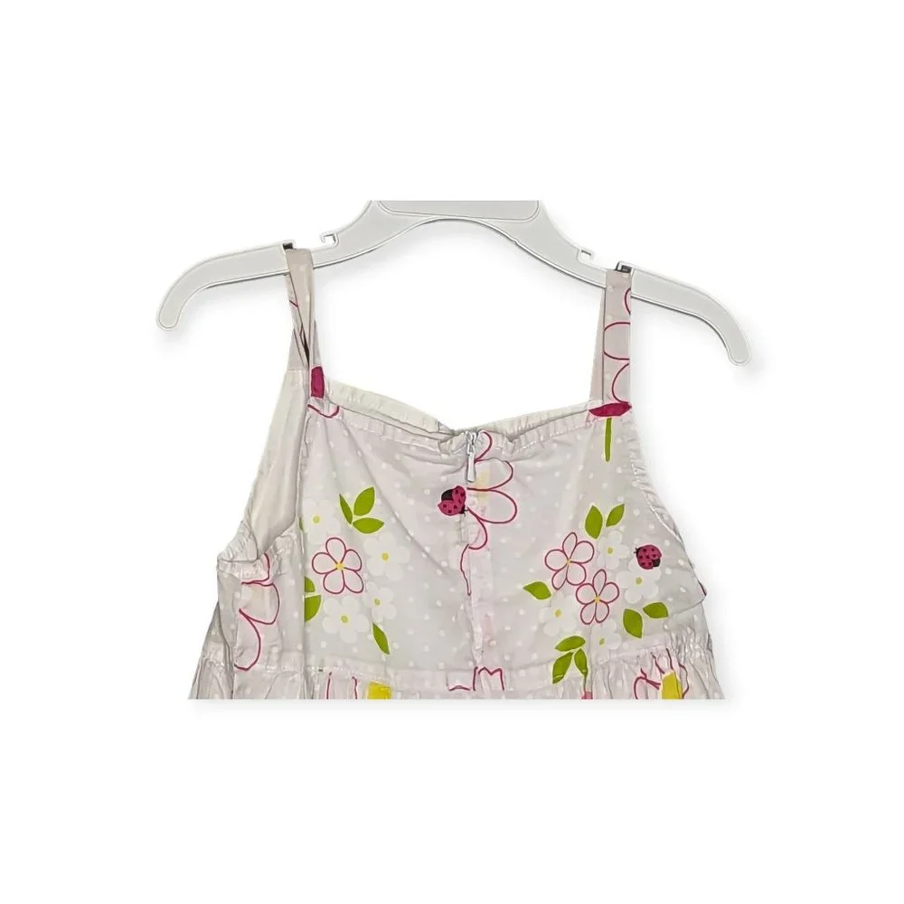 Gymboree White & Pink Sleeveless Dress Size 6